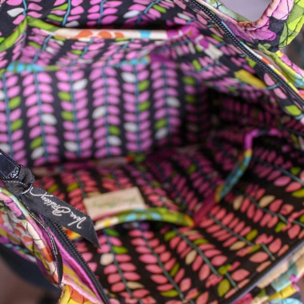 Vera Bradley Glenna Va Va Bloom Tote Shoulder Bag Floral Flower Power - Picture 4 of 4